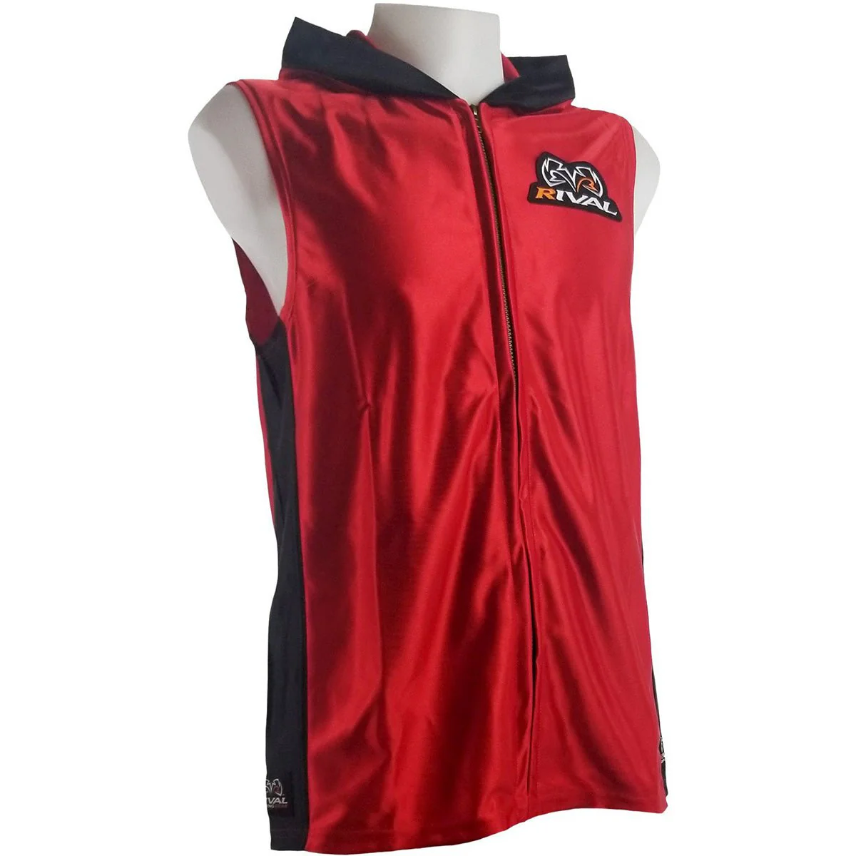 Rival Boxing Dazzle Traditional Sleeveless Ring Jacket with Hood - Image 8
