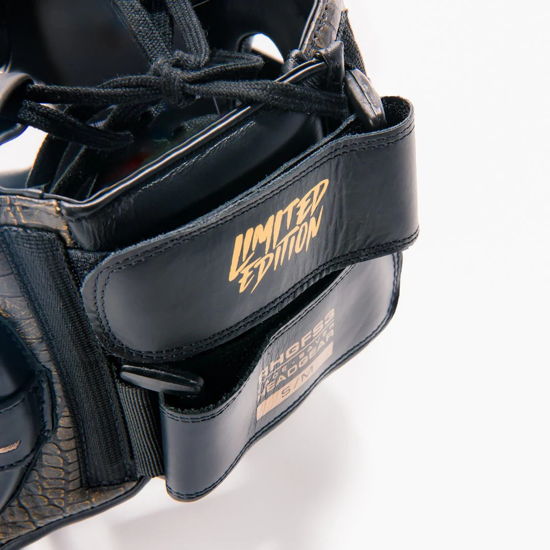 Rival Boxing Guerrero Facesaver Headgear, Crocodile/Black - Image 5
