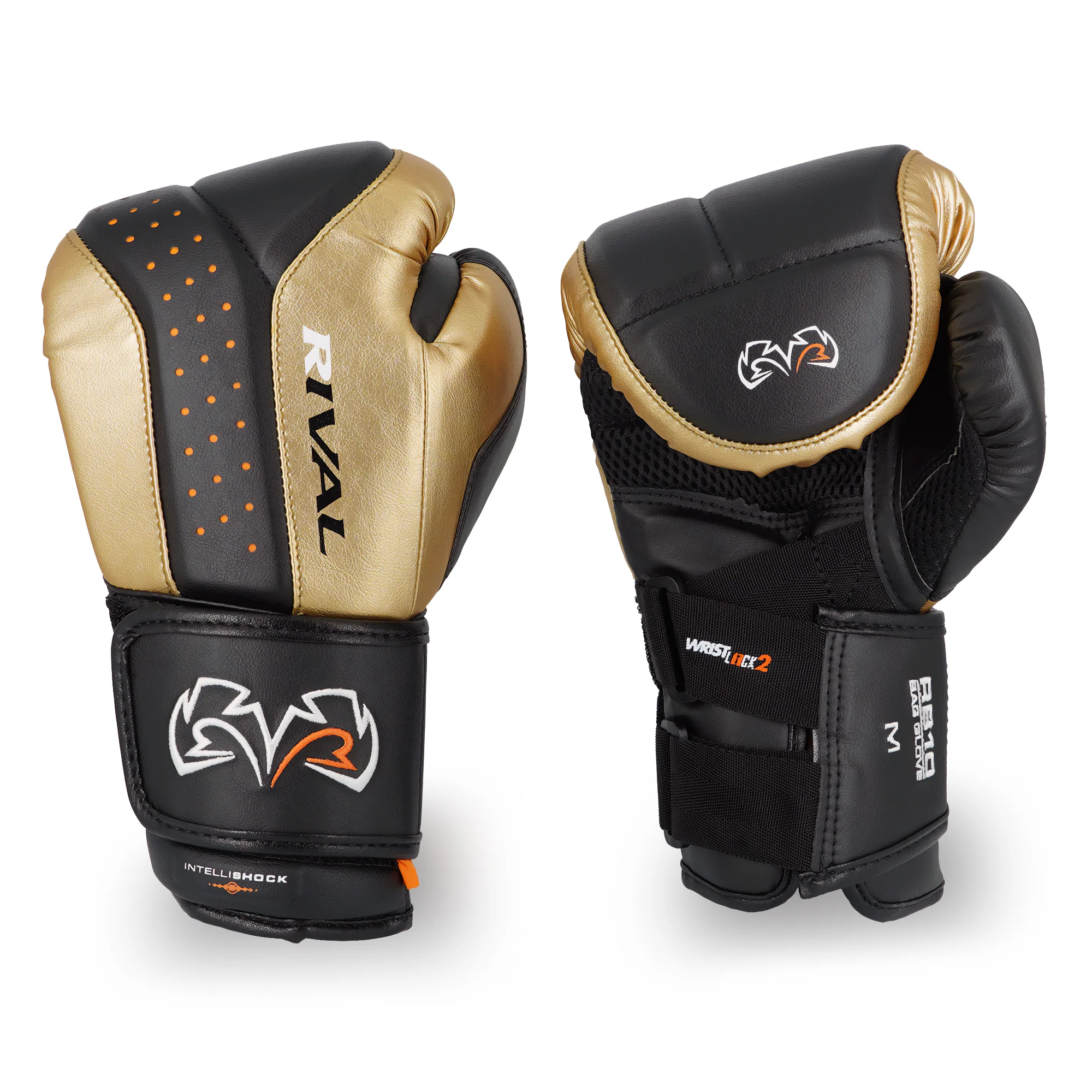 RIVAL Boxing RB10 Intelli-Shock Hook and Loop Bag Gloves - Image 2