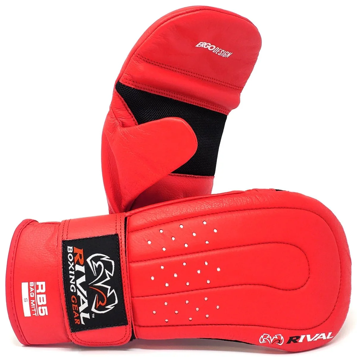 Rival Boxing RB5 Hook and Loop Leather Training Bag Mitts - Image 11