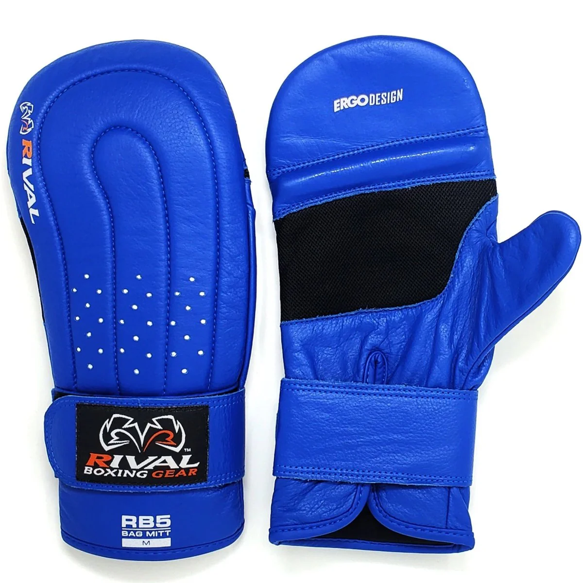 Rival Boxing RB5 Hook and Loop Leather Training Bag Mitts - Image 8