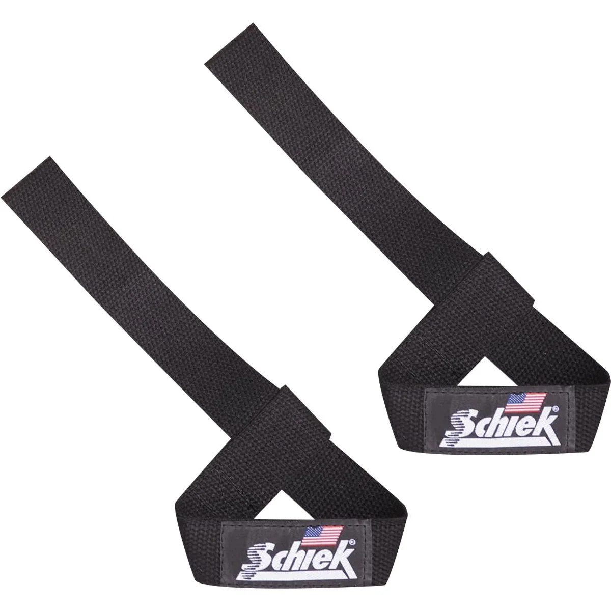 Schiek Sports Model 1000-BLS Basic 20" Lifting Straps - Black