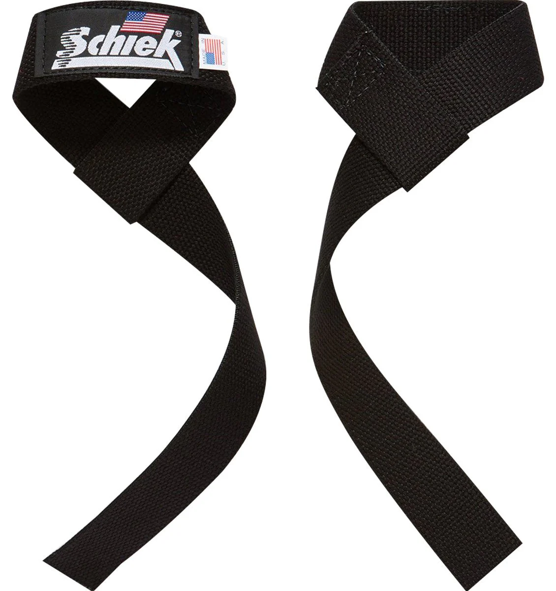 Schiek Sports Model 1000-BLS2 Extra-Wide 20" Basic Lifting Straps - Black - Image 3