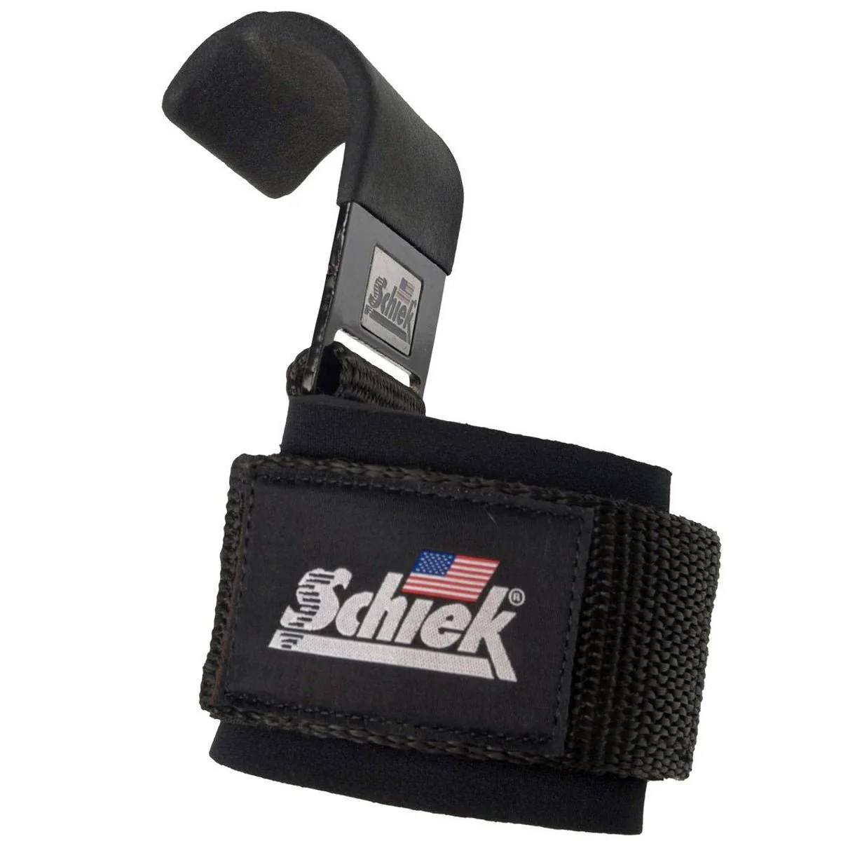 Schiek Sports Model 1200 Power Lifting Hooks - Black