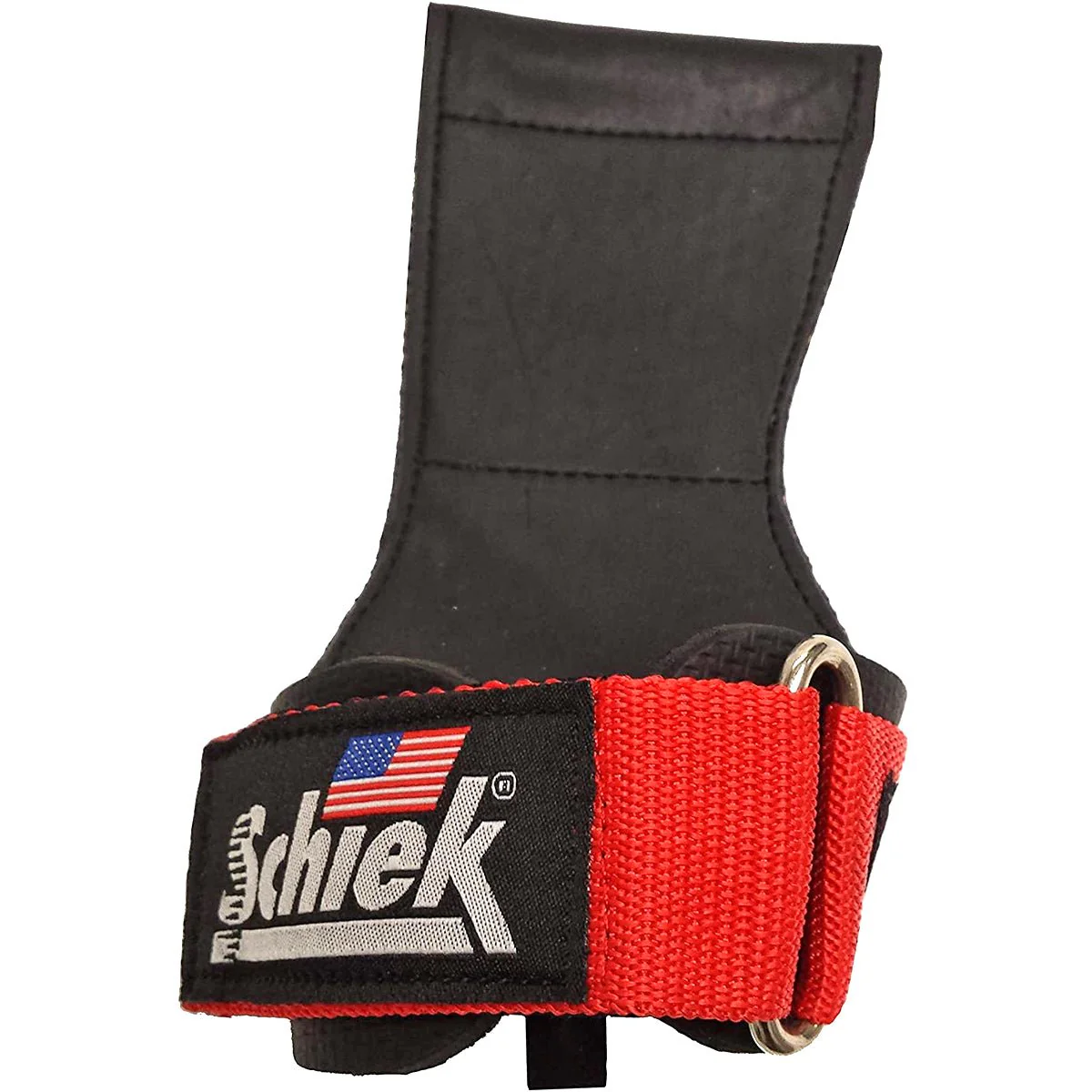 Schiek Sports Model 1900 Ultimate Grip Weight Lifting Straps - Red - Image 2