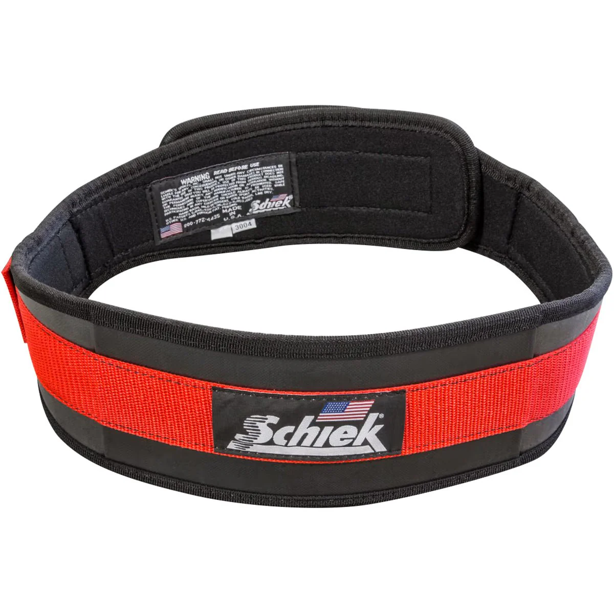 Schiek Sports Model 3004 Power Lifting Belt - Red - Image 2
