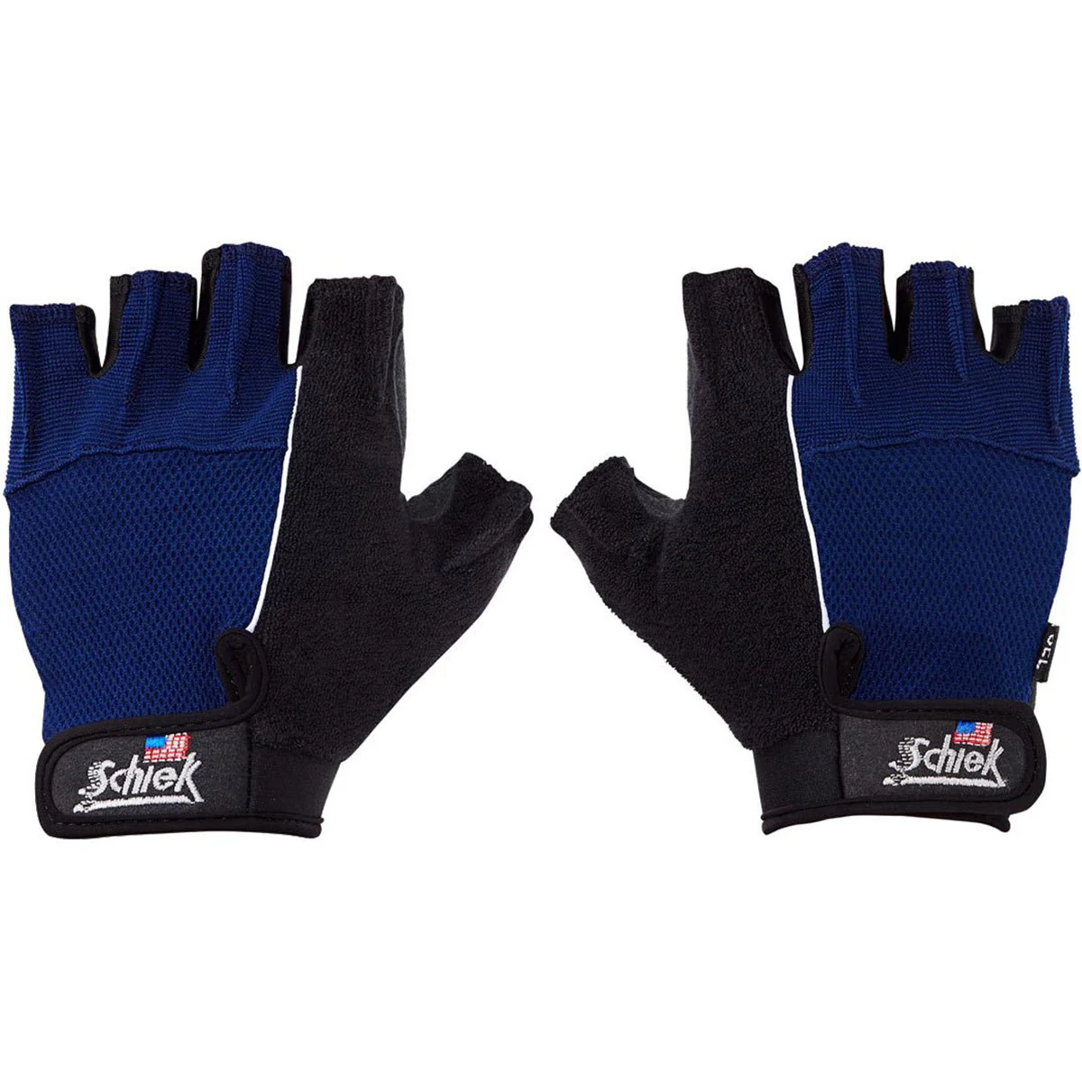 Schiek Sports Model 510 Cross Training Fitness Gloves - Black/Blue - Image 6