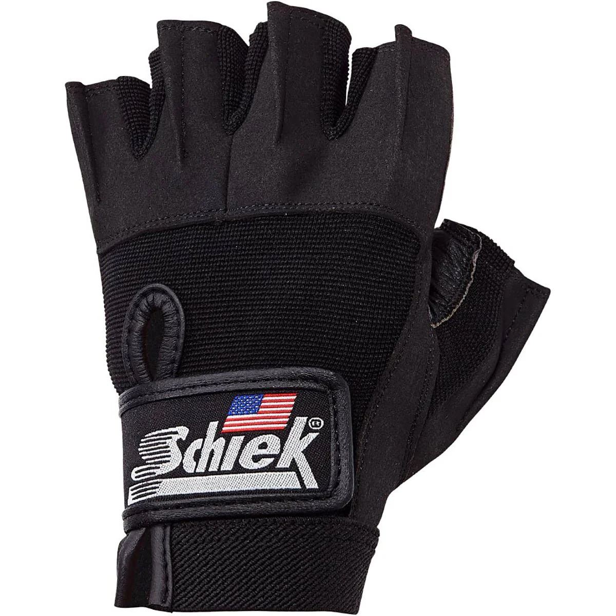 Schiek Sports Model 715 Premium Series Weight Lifting Gloves - Black - Image 5