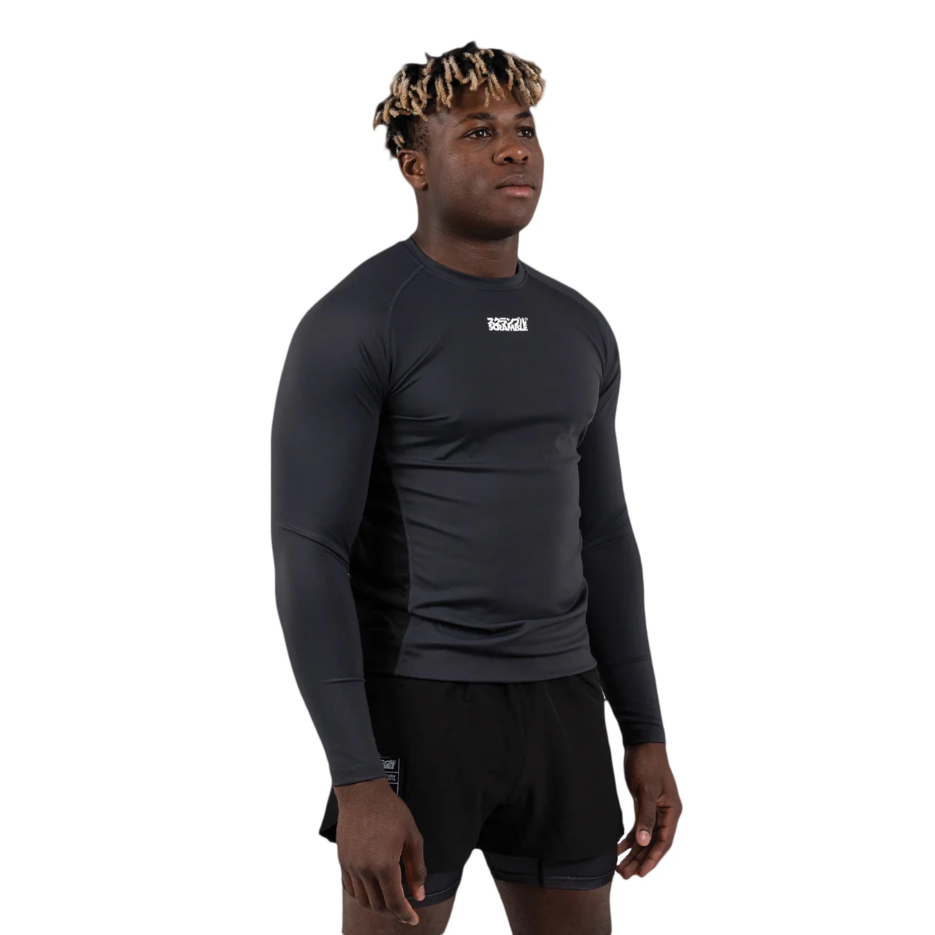 Scramble Shinobi Premium Compression Top - Black - Image 2