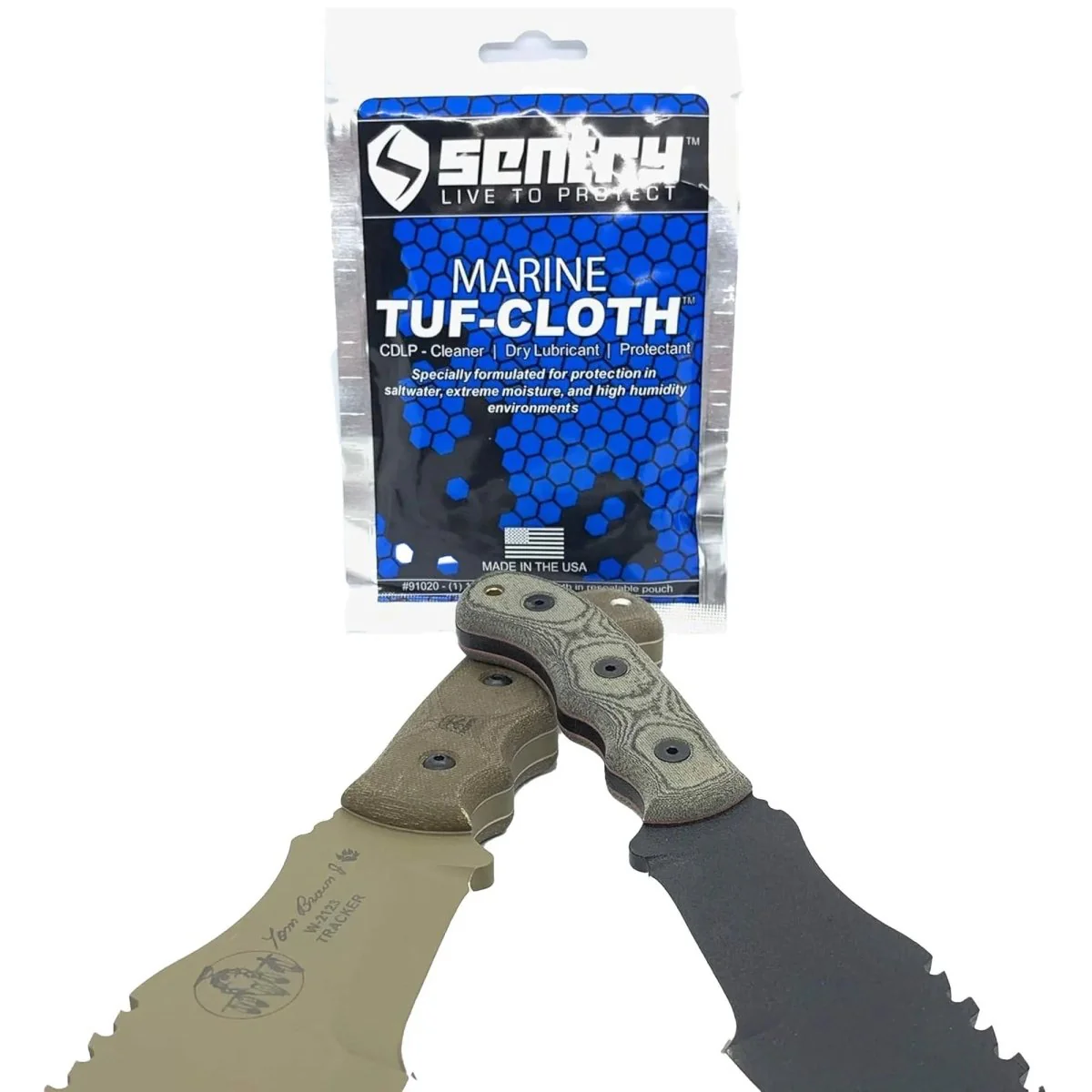 Sentry Solutions Marine Tuf-Cloth, 12" x 12" CDLP Cloth in Pouch, SS-TFCLTH - Image 3