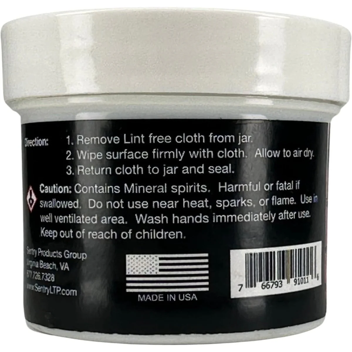 Sentry Solutions Tuf-Cloth Dry Lube Gun/Knife 12" x 12" CLP Cloth Jar, SS-TFCLTH - Image 2