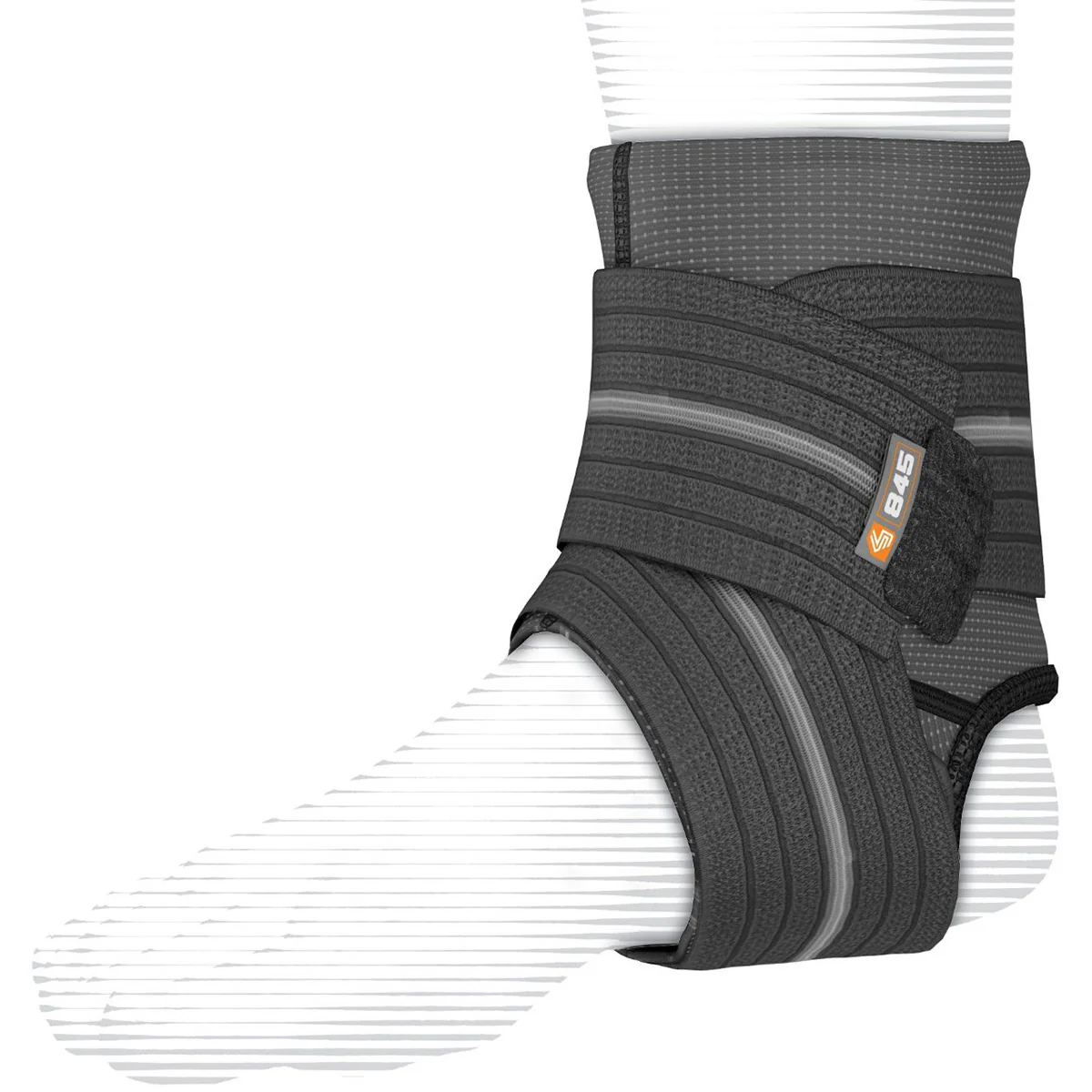 Shock Doctor Ankle Sleeve with Compression Wrap Support - Black - Image 2