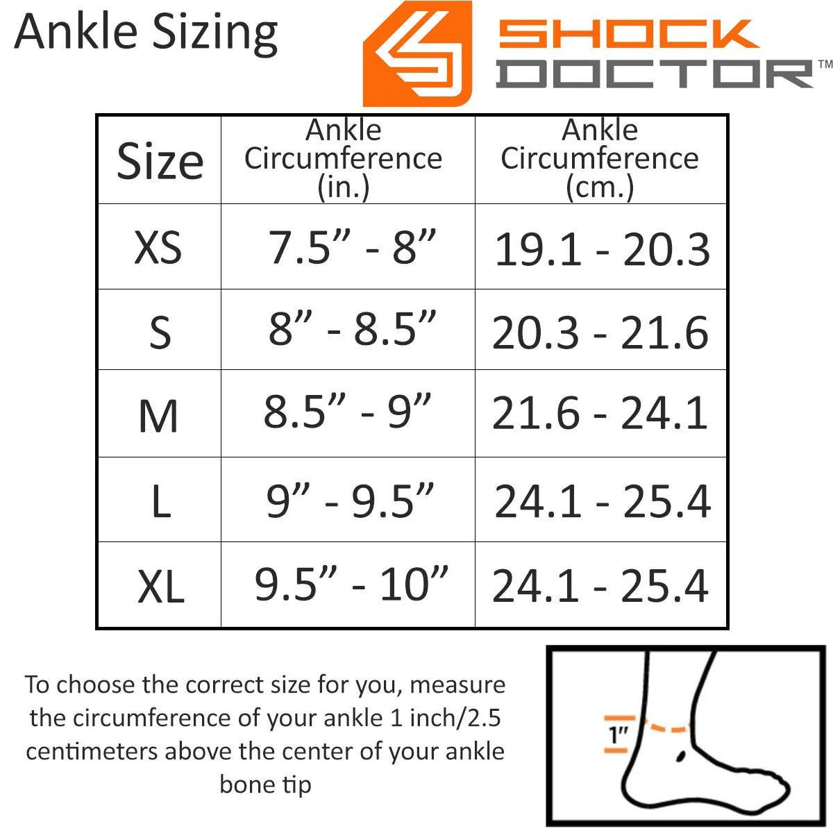 Shock Doctor Ankle Stabilizer Support Brace - Black - Image 3