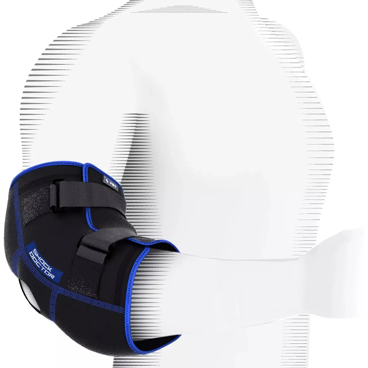Shock Doctor ICE Recovery Compression Elbow Wrap - Black - Image 2
