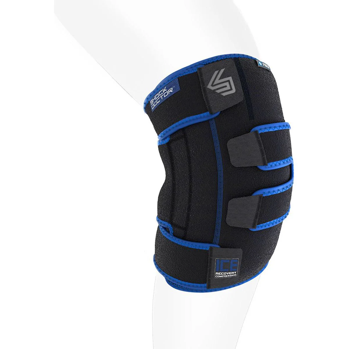 Shock Doctor ICE Recovery Compression Knee Wrap - Black - Image 2
