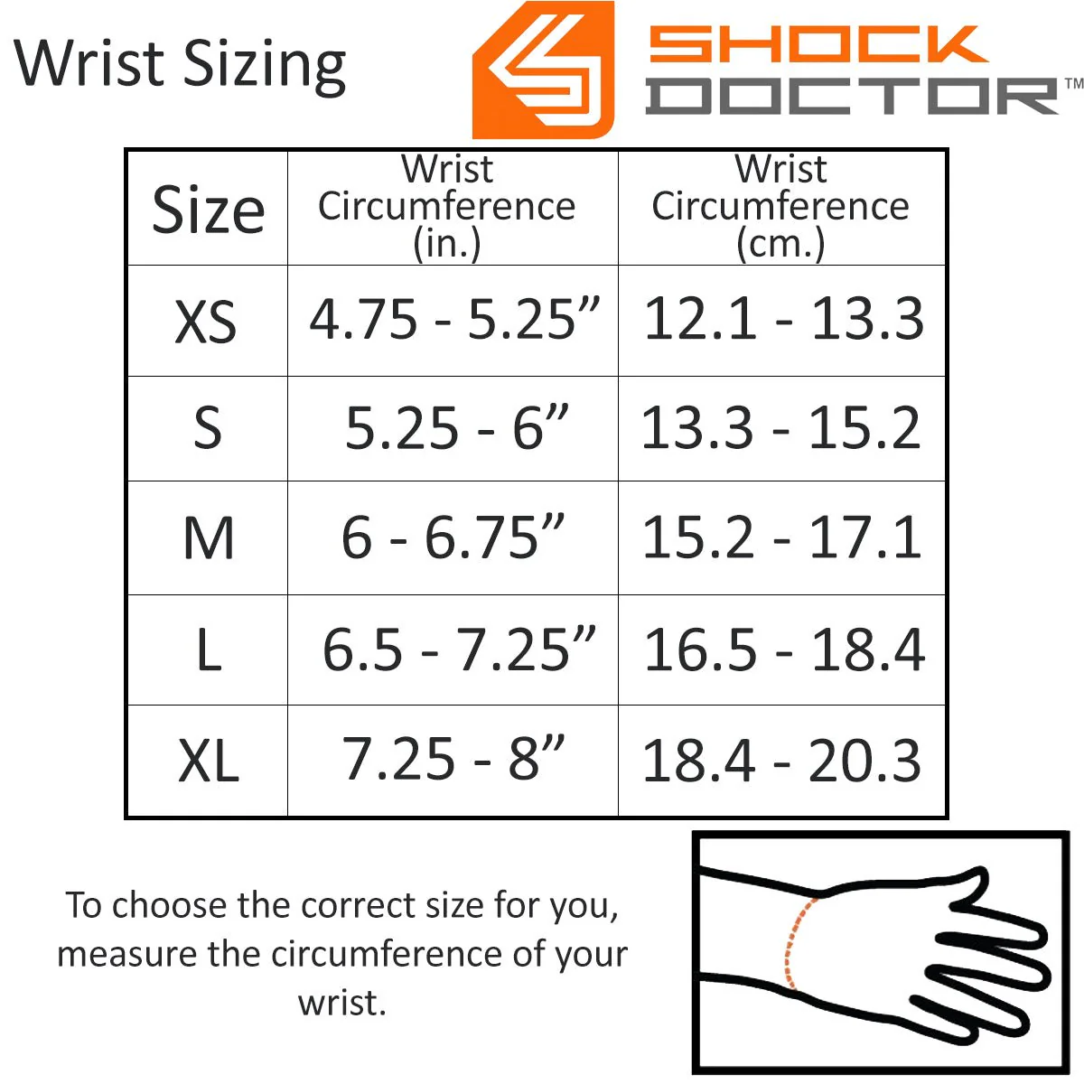 Shock Doctor Wrist 3-Strap Support - Black - Image 2