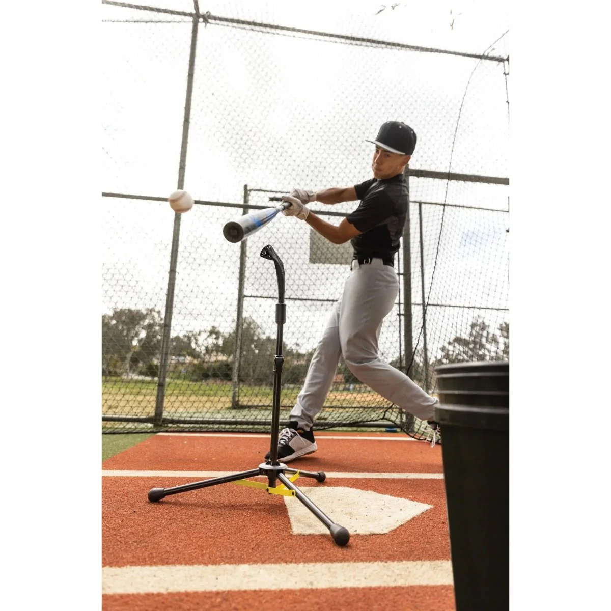 SKLZ Baseball/Softball Elite Travel Tee - Black/Yellow - Image 3