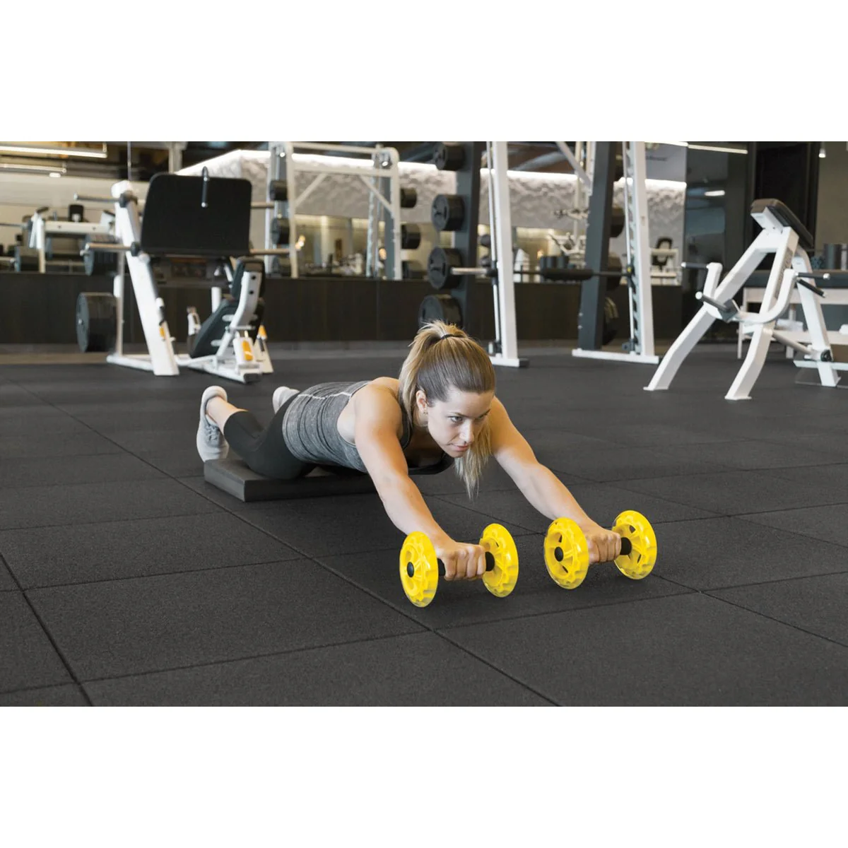 SKLZ Core Wheels Dynamic Strength Trainer - Yellow - Image 4