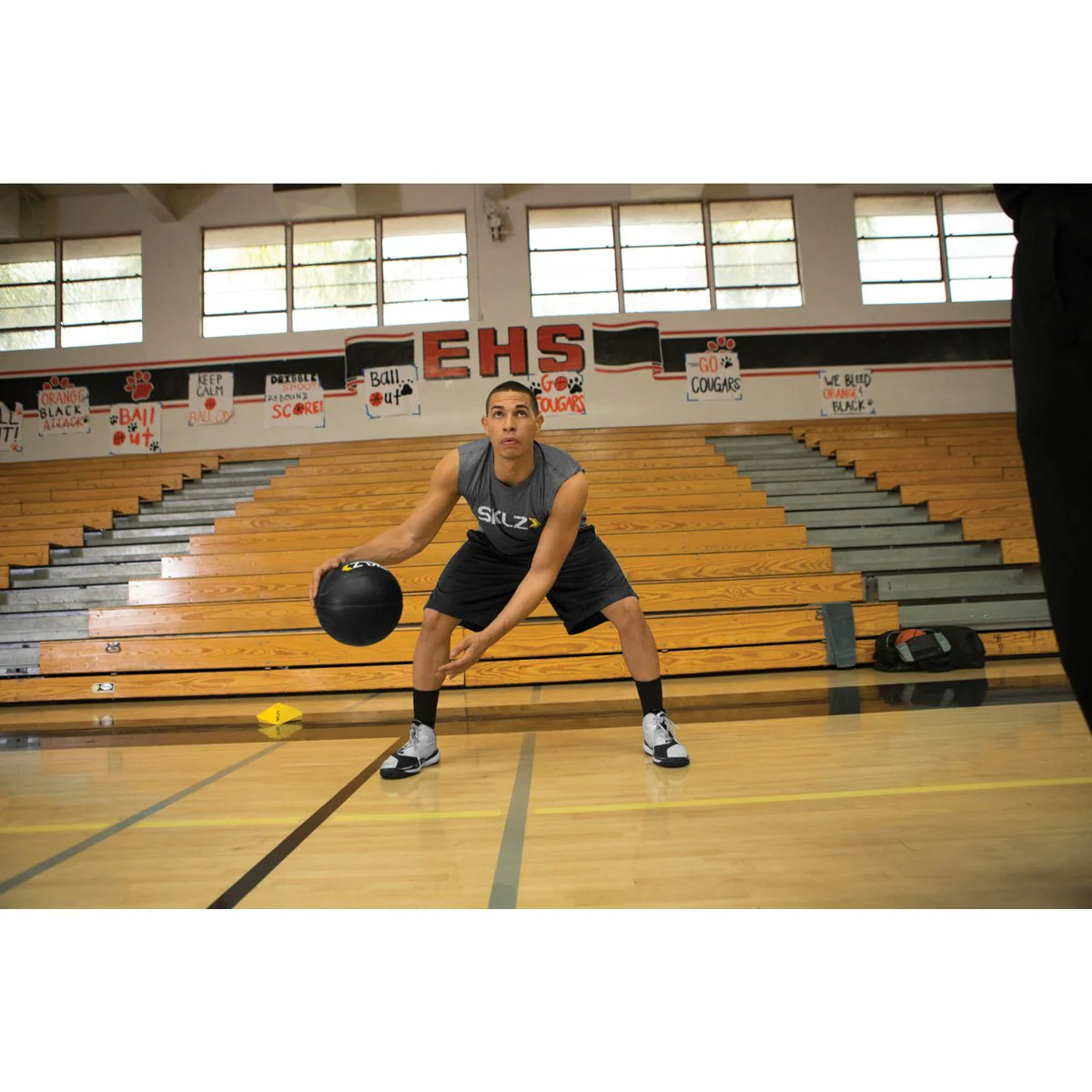 SKLZ Weight Control Training Basketball, Black - Image 2