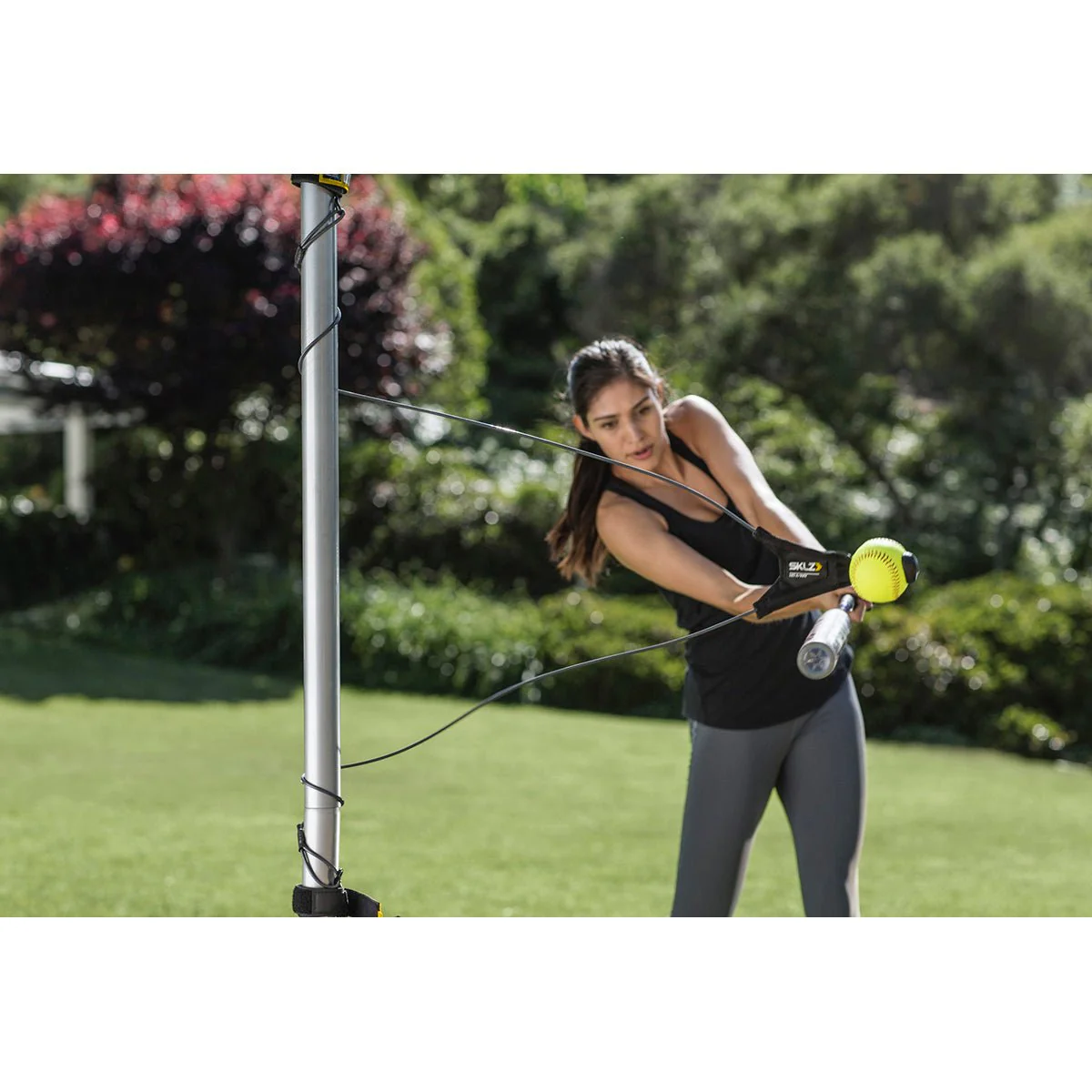 SKLZ Hit-A-Way Softball Swing Trainer - Black/Yellow - Image 3