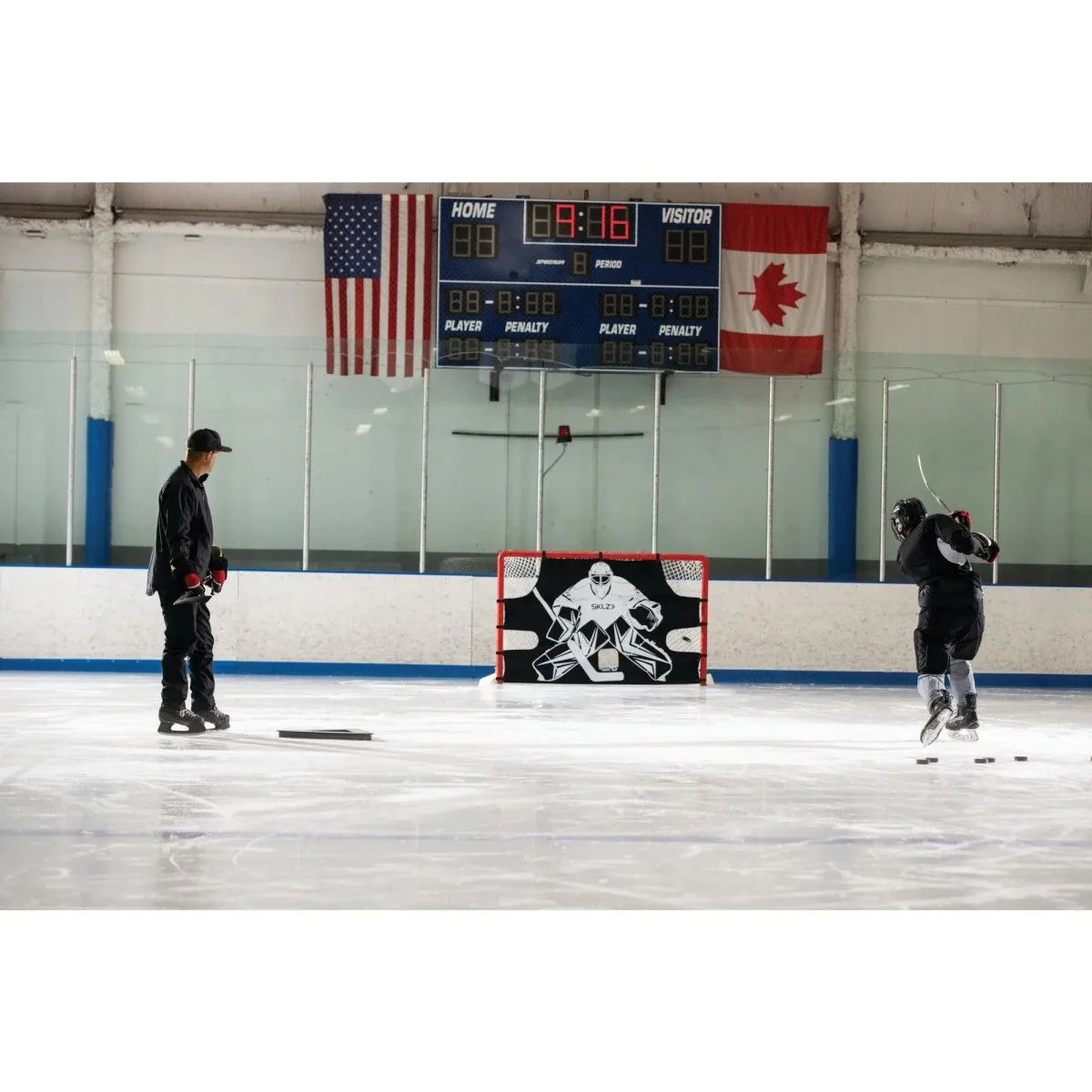 SKLZ Passing Triangle Ice Hockey Training Aid - Black - Image 3