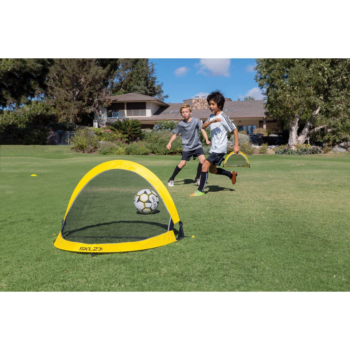SKLZ Playmaker Soccer Goal Set - Yellow - Image 2