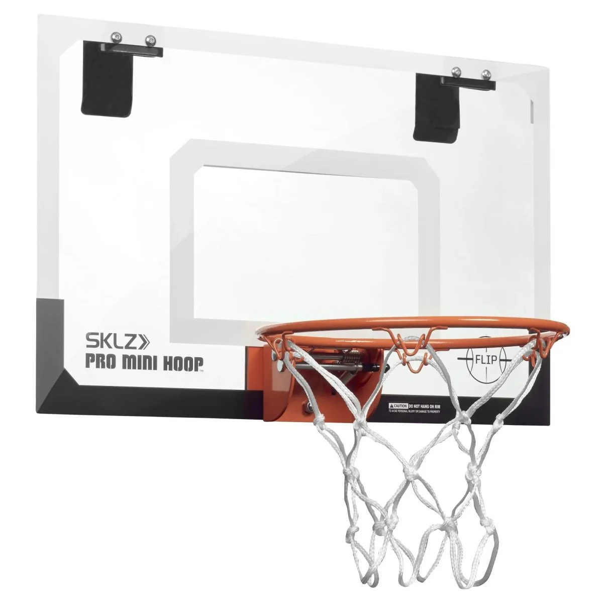 SKLZ Pro Mini Hoop Flip Over-The-Door Basketball Hoop - Orange/Clear - Image 2
