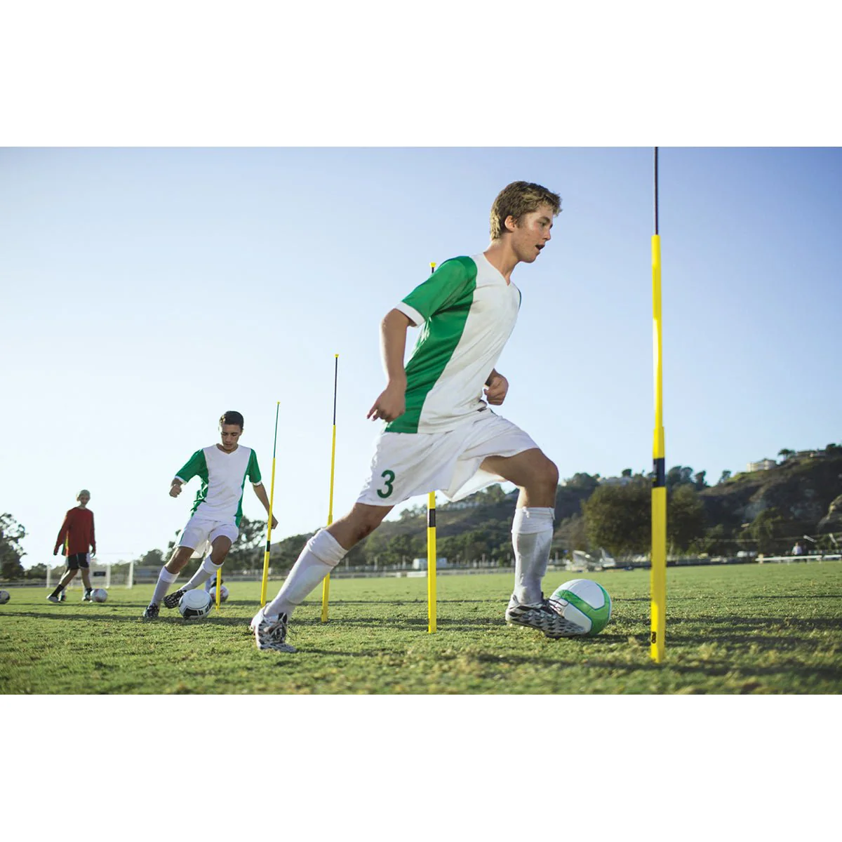 SKLZ Pro Training Agility Poles - Yellow - Image 5