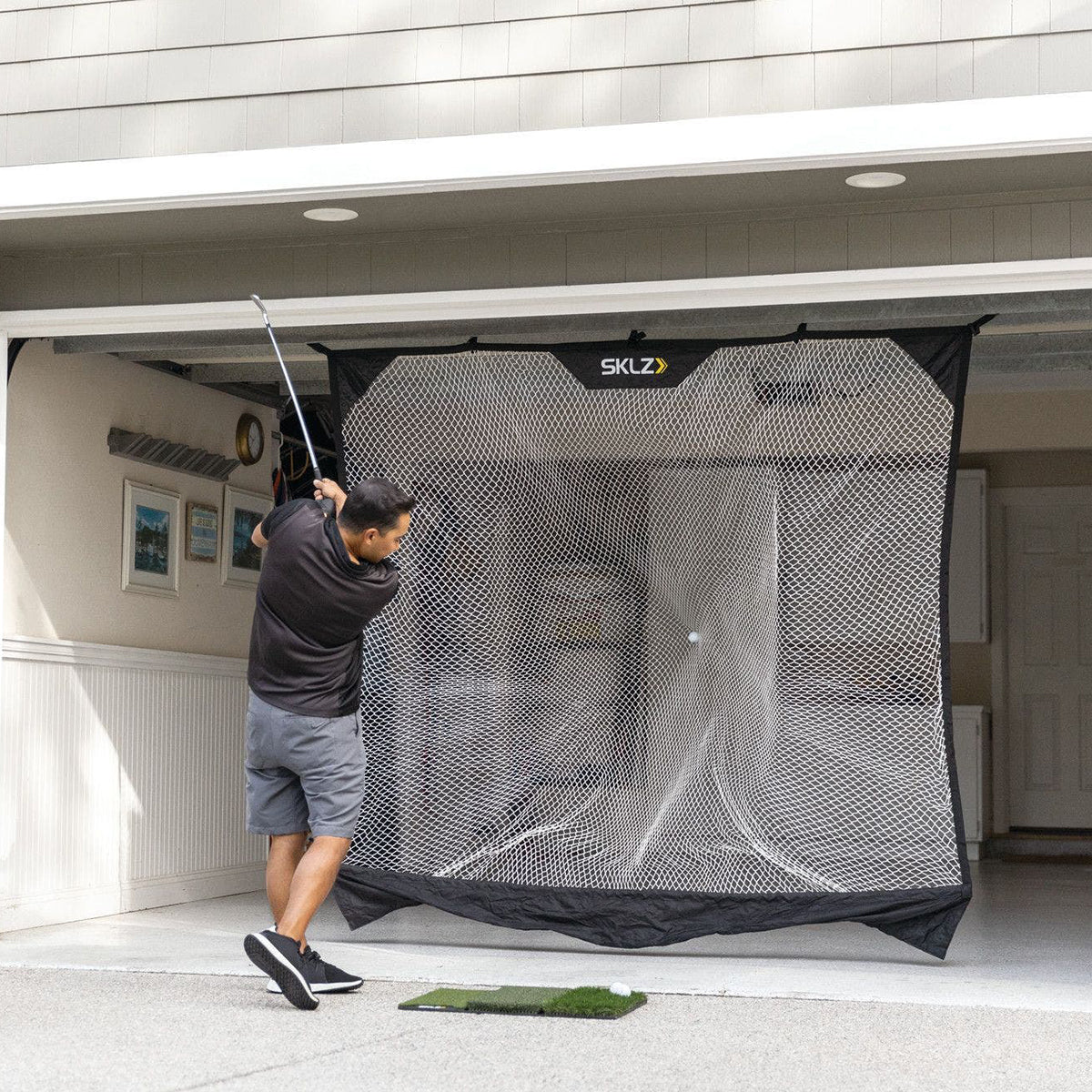 SKLZ Suspended 7.5' x 7' Sports Practice Net - Black - Image 3