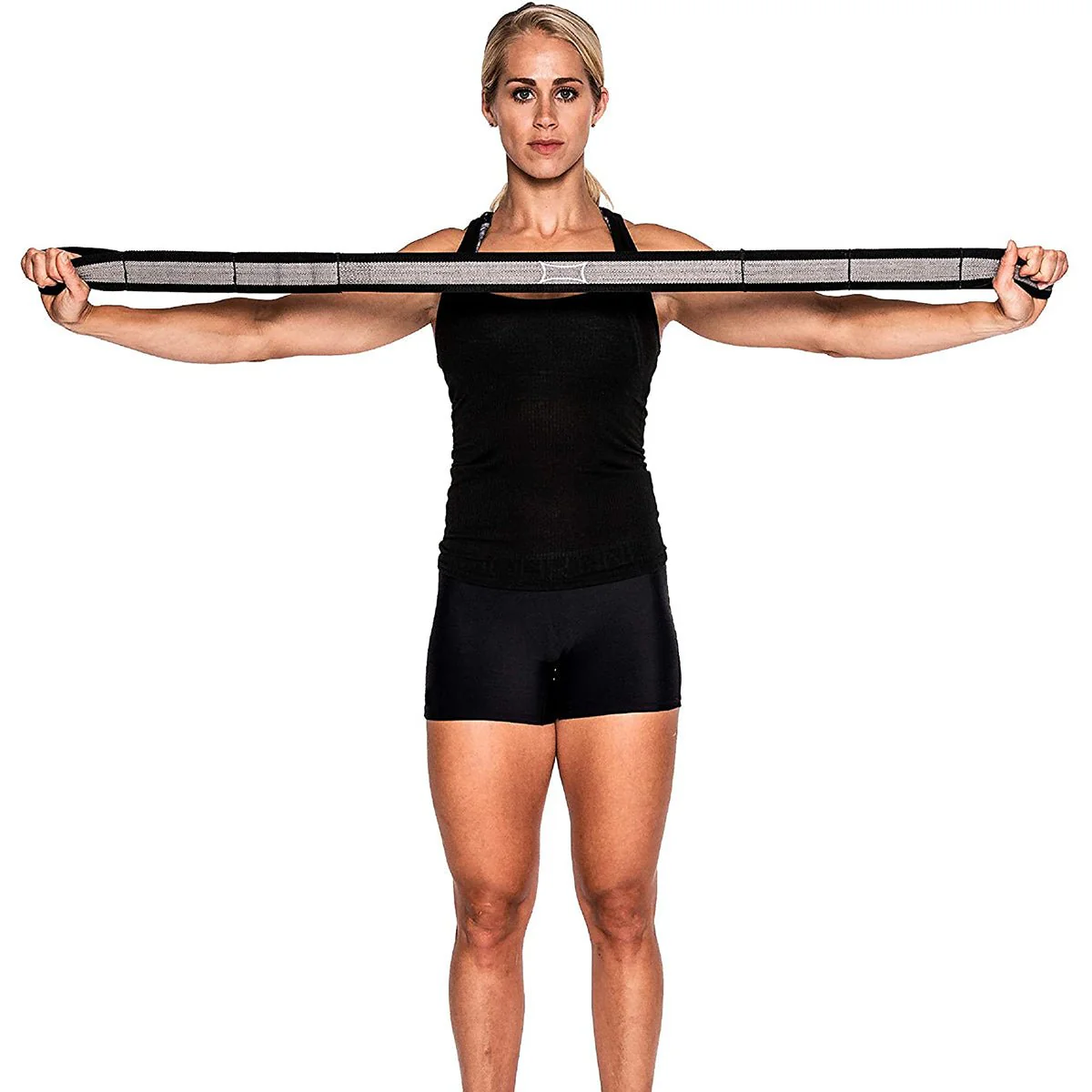 Sling Shot 45" Infinity Loop Resistance Band by Mark Bell - Black/Gray - Image 2