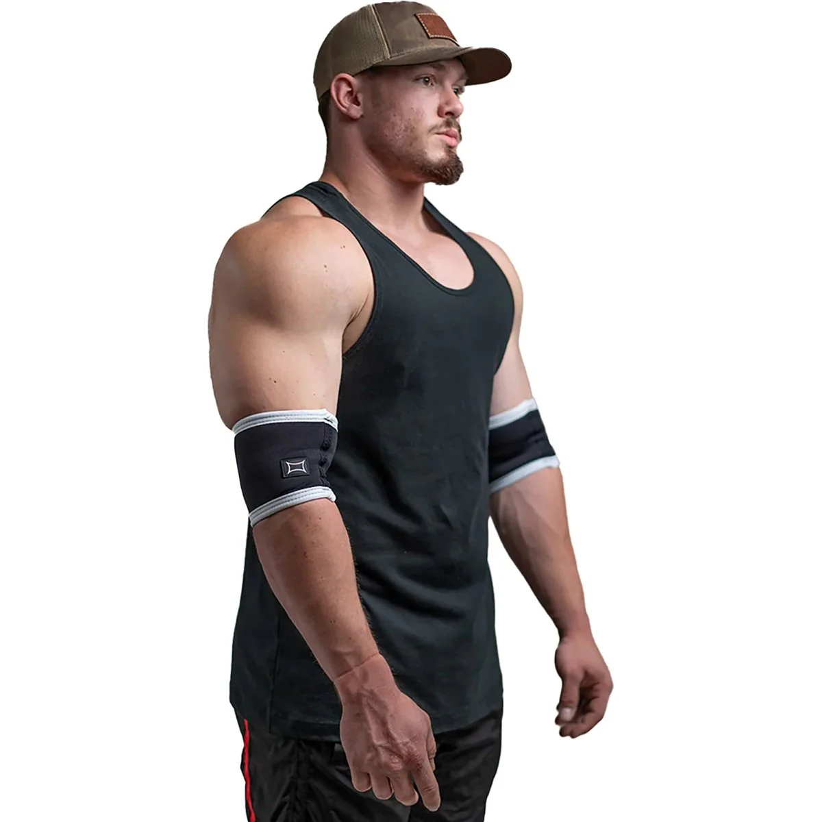 Sling Shot Raw Compression Elbow Sleeves by Mark Bell - Black - Image 2