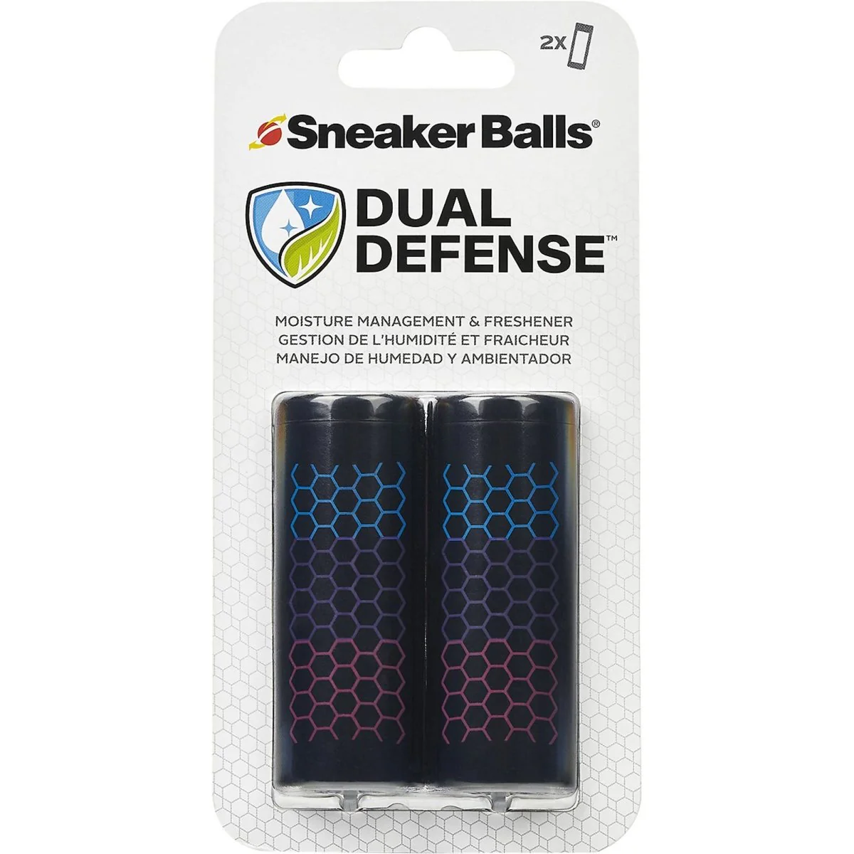 Sneaker Balls Dual Defense Hexagon Shoe Freshener, 2 Pack