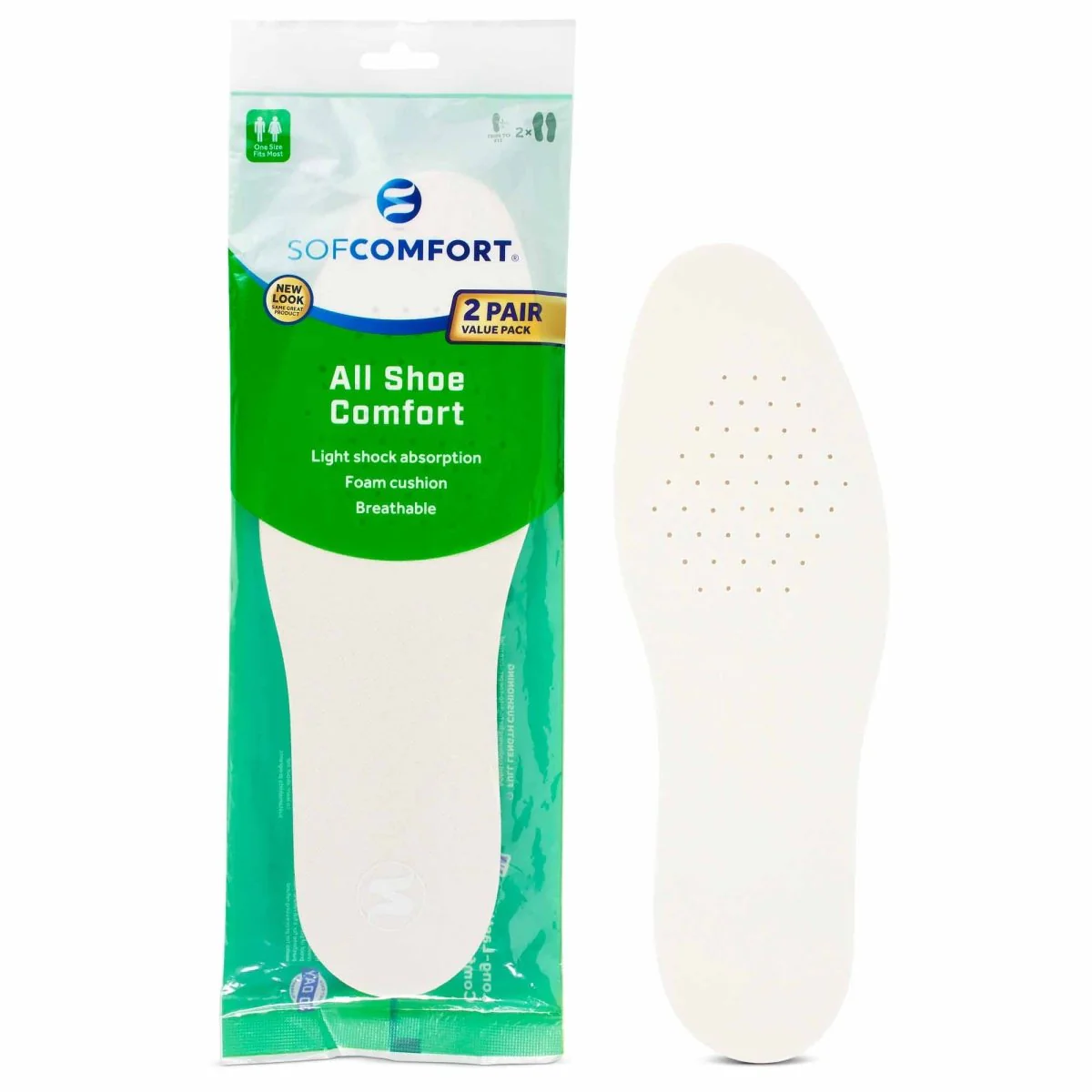 Sof Comfort All Shoe Comfort Insole, One Size Fits Most