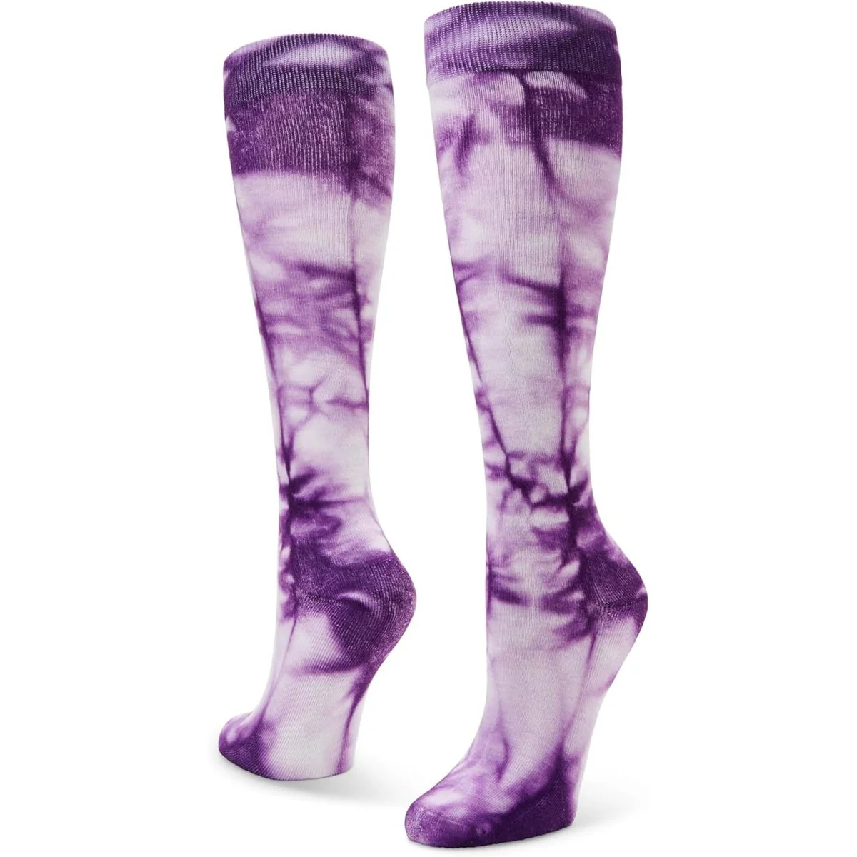 Sof Sole All Sport Over-The-Calf Team Athletic Performance Socks, Neon Purple Tie Dye