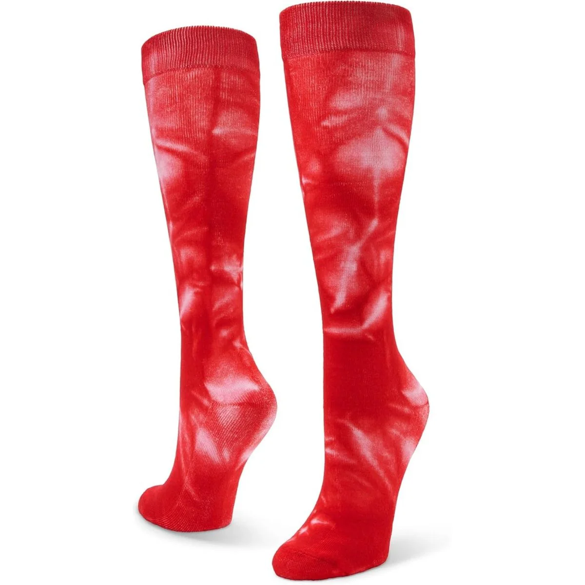 Sof Sole All Sport Over-The-Calf Team Athletic Performance Socks, Red Tie Dye