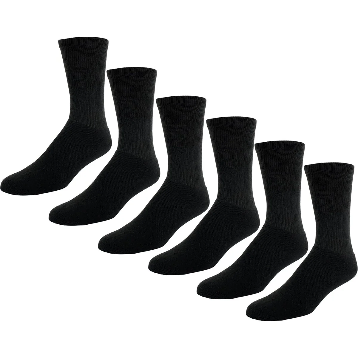 Sof Sole Cushioned Crew Socks, Black