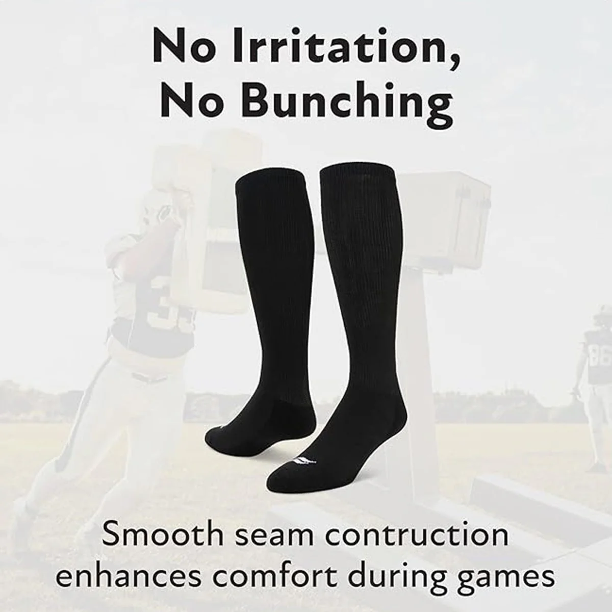 Sof Sole Football Over-The-Calf Team Athletic Performance Socks, White - Image 3