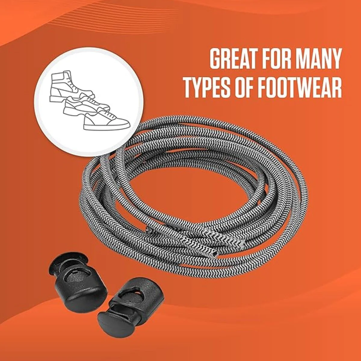 Sof Sole Reflective Lock-In Stretch Laces - Image 3