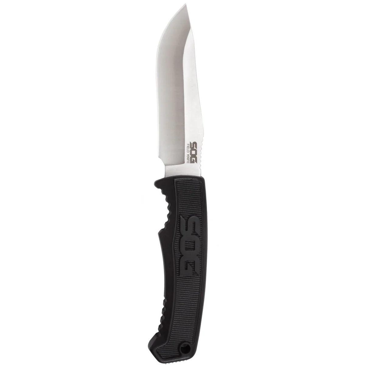 SOG - Field Knife - with 4" Fixed Satin Finish Blade and Black Sheath