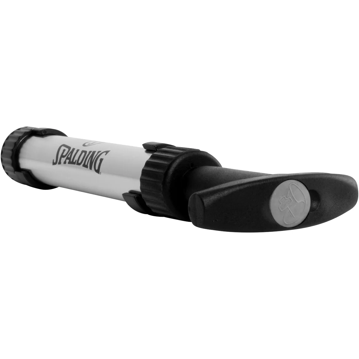 Spalding 6" Dual Action Ball Pump with Hose - Chrome - Image 2