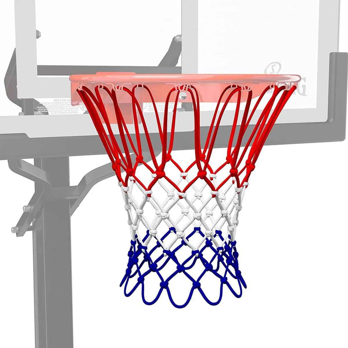Spalding Heavy-Duty Basketball Net - Red/White/Blue - Image 2