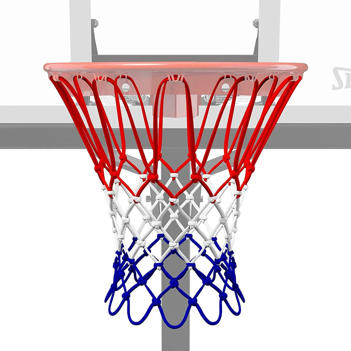 Spalding Heavy-Duty Basketball Net - Red/White/Blue - Image 3