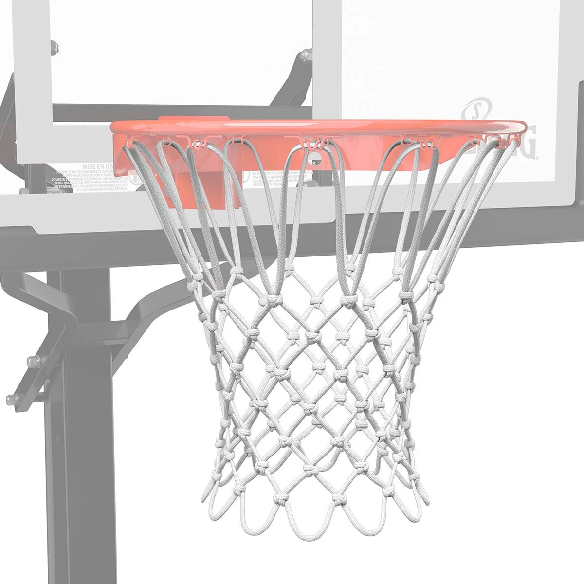 Spalding Heavy Duty Indoor/Outdoor Basketball Net - White - Image 3