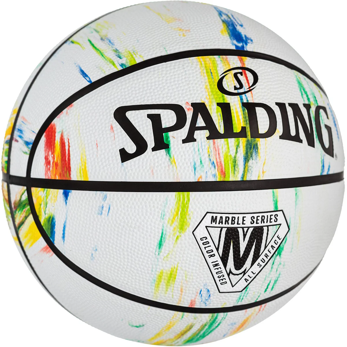 Spalding Marble Series Multicolor Outdoor Basketball - Image 2