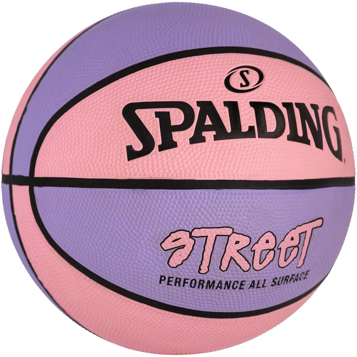 Spalding Street 28.5" Outdoor Basketball - Pink/Purple - Image 2