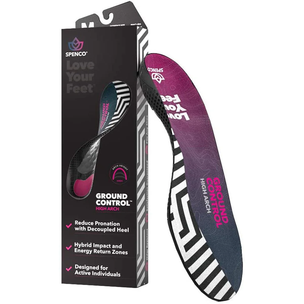 Spenco Ground Control High Arch Shoe Insoles