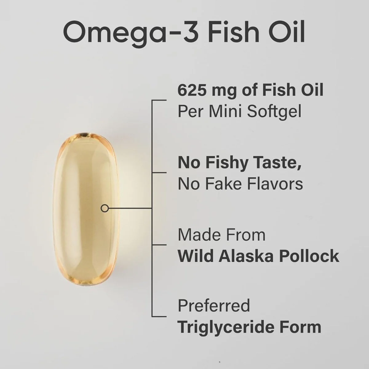 Sports Research Alaskan Omega-3 Fish Oil, Mini Gels, 625mg, 120 Softgels - Image 2