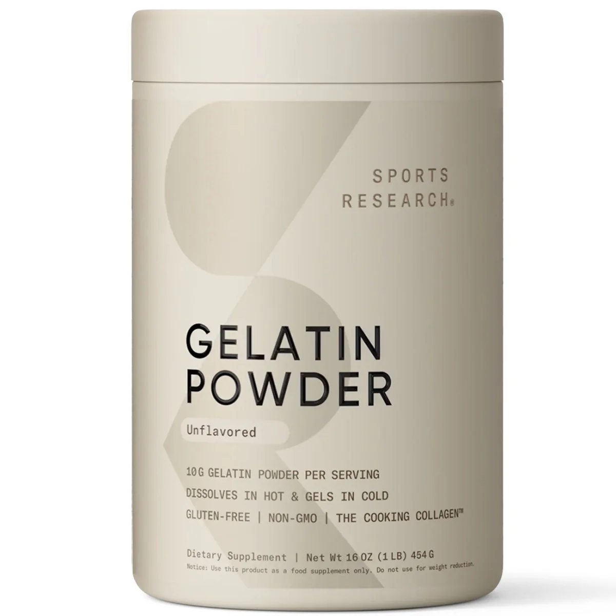 Sports Research Gelatin Powder, 16oz
