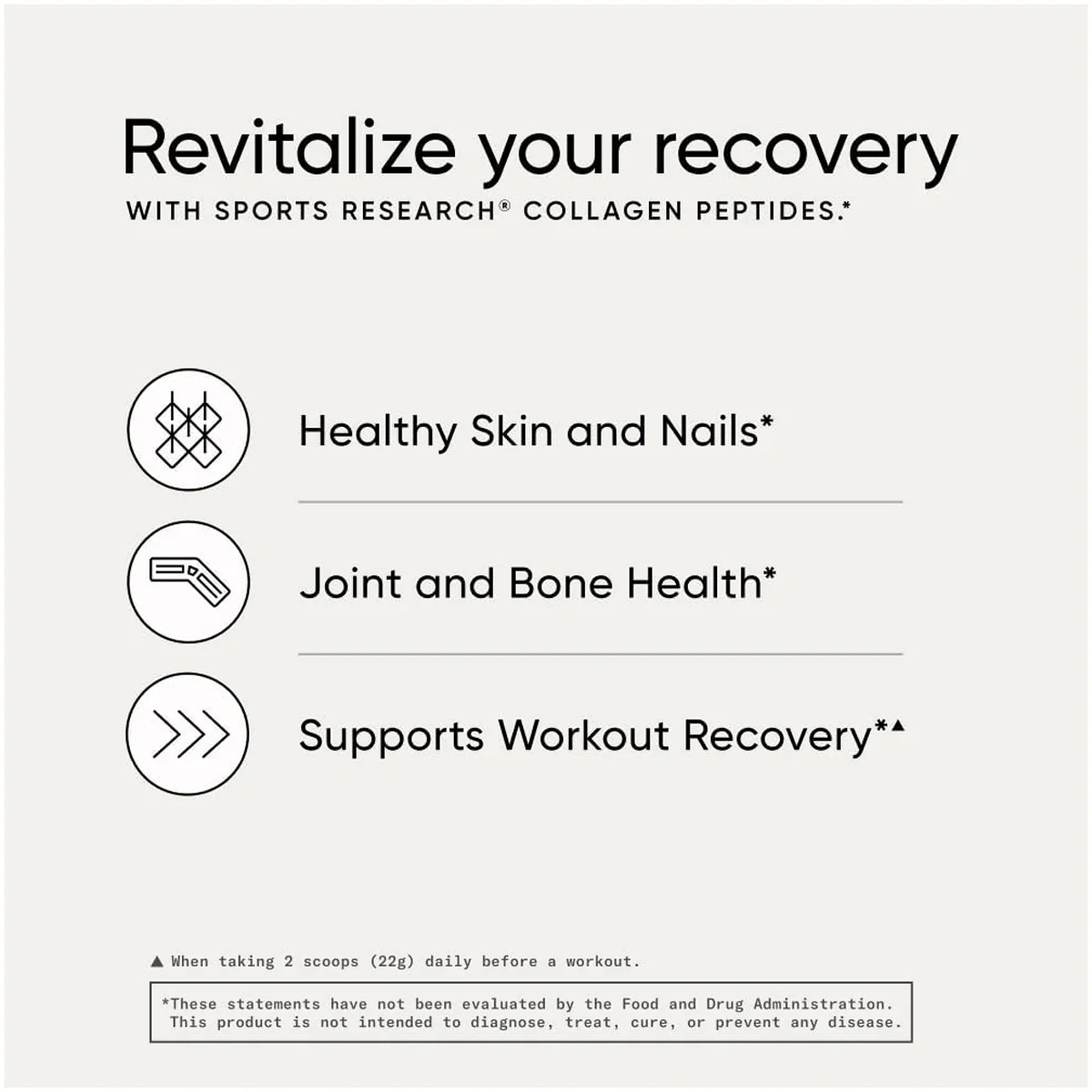 Sports Research Hydrolyzed Collagen Peptides Dietary Supplement - Unflavored - Image 9