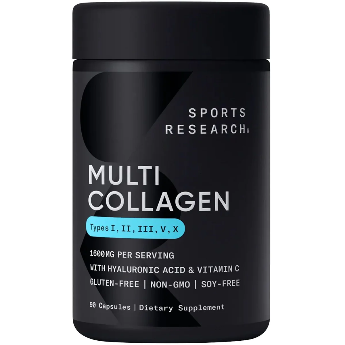 Sports Research Multi Collagen Complex Dietary Supplement - 90 Capsules